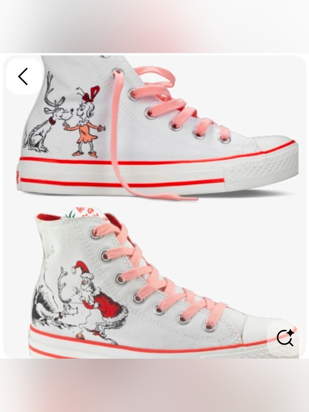 Limited Edition Converse x Dr. Seuss "How the Grinch Stole Christmas" High-Tops
